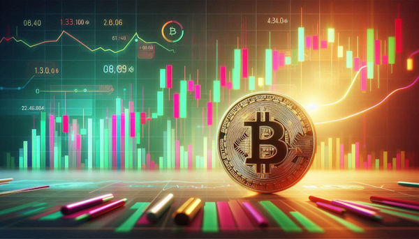نمودار کندل رنگی و علامت بیت کوین-technical-analysis