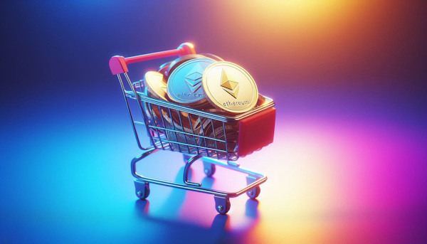 یه سبد خرید فلزی پر از اتریوم-buying-bitcoin